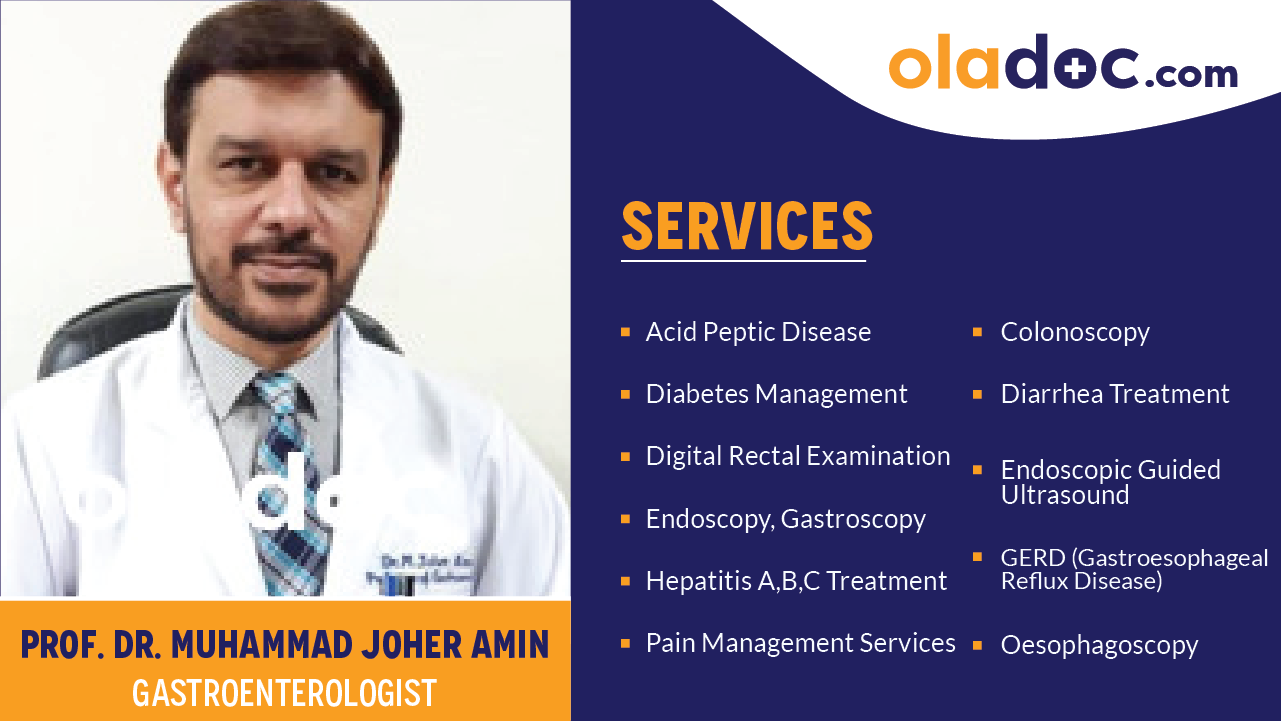 Services provided by Dr. Muhammad Joher Amin